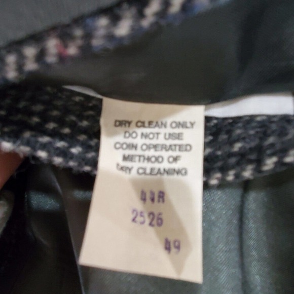 Vintage 90's Dark Academia Gray Sports Jacket Double Button Blazer Size 44R - Picture 9 of 10